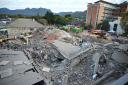 The scene of a collapsed building in George, South Africa (AP)