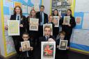 Your country needs you – Deanes pupils with enlistment posters for the First World War