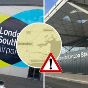 Delays - disruption is likely at Stansted and Southend Airport, the Met Office has warned