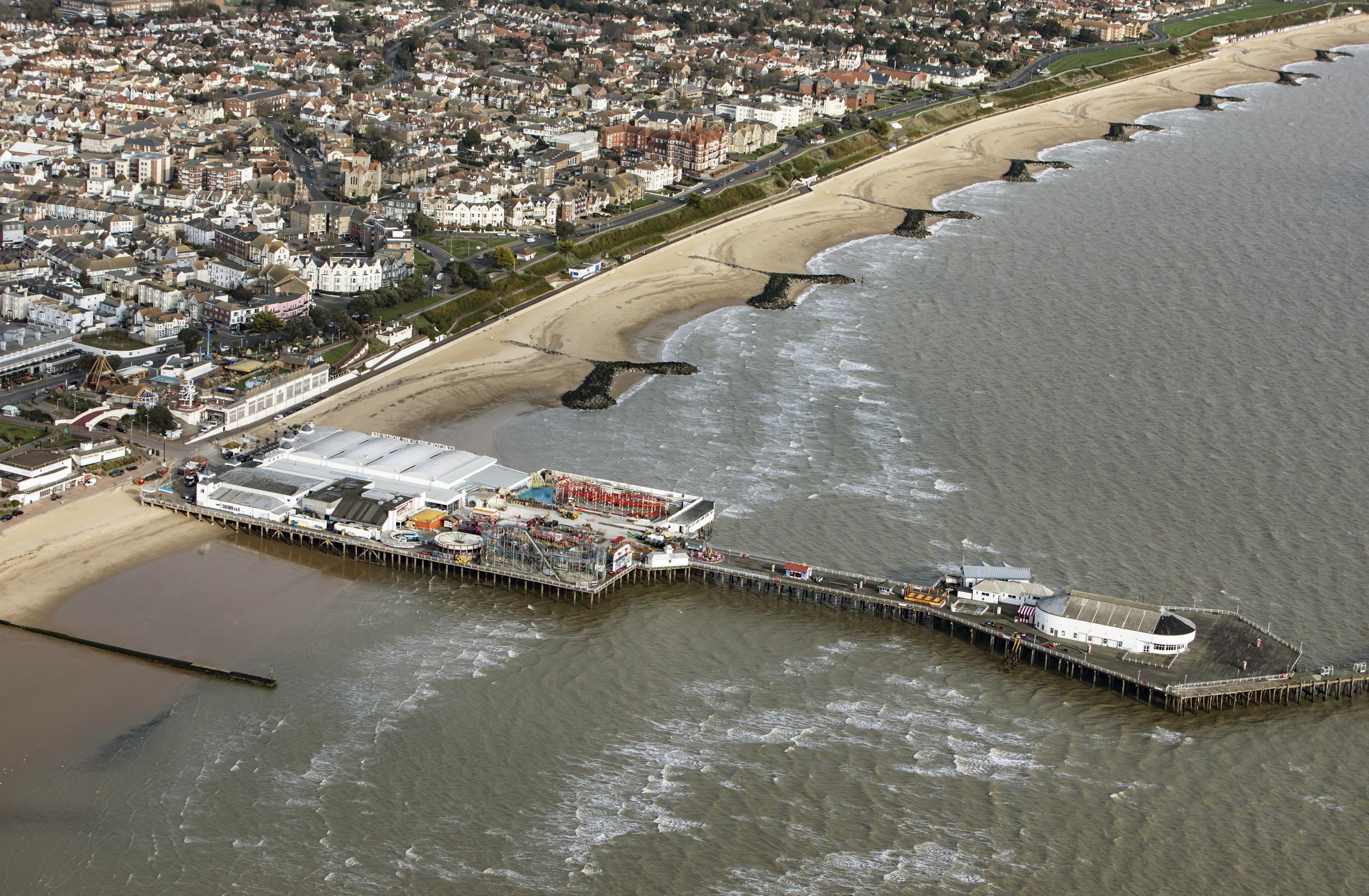 Clacton Pier from above