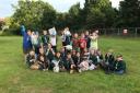 HELPING HAND: Cubs got involved with a litter pick