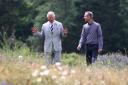 The Prince of Wales (left) speaks with Iain Parkinson in the Coronation Meadow, during a visit to the Millennium Seed Bank at Wakehurst Ardingly, Haywards Heath, Sussex. PRESS ASSOCIATION Photo. Picture date: Wednesday July 10, 2019. See PA story ROYAL Ch