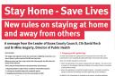 Letter to Essex residents: Stay Home - Save Lives