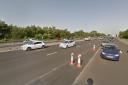 Motorists face delays after crash blocks lane of M27