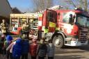 Primary pupils 'fascinated' to meet firefighters, police and doctors from village