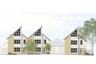 The indicative street scene of the three proposed homes in St Lawrence which have been refused by Maldon District Council. Photo: Arcady Architects Ltd