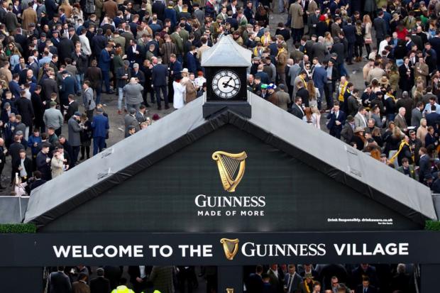 Brentwood Live: The Guinness Village is always a popular hang-out at the Cheltenham Festival.(Tim Goode/PA)