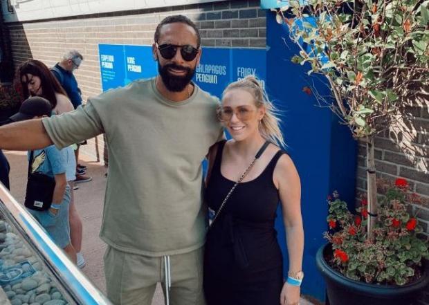 Brentwood Live: Football star Rio Ferdinand and his reality TV wife Katie. Picture: Sealife Adventure