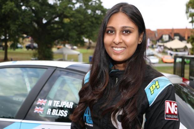Brentwood Live: Nabila Tejpar is pictured with her rally car at the Warren Classic and Super Car Show, near Maldon. Picture: VisitEssex/BigWavePR