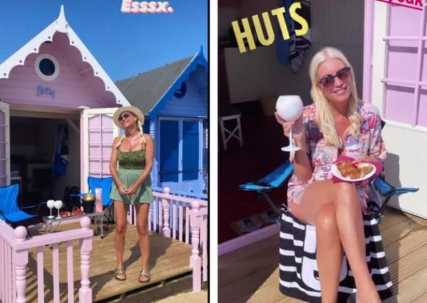 Brentwood Live: Denise van Outen enjoyed a staycation trip to Mersea. Picture: @vanouten_denise/Instagram