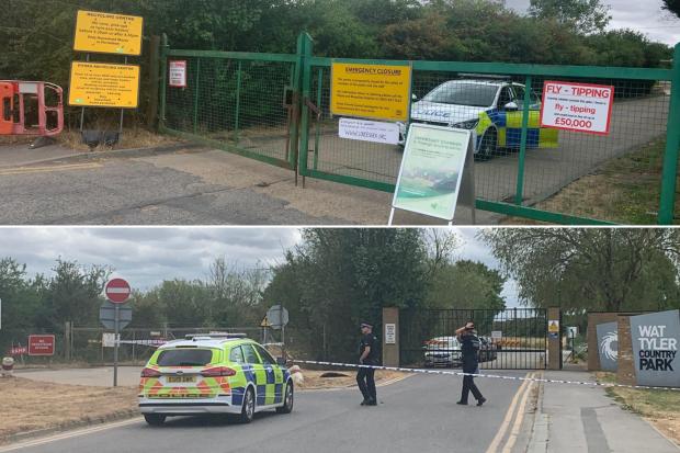 Both Wat Tyler Country Park and Pitsea Recycling Centre have been close due to police incidents