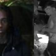 Police are looking to speak to these two men after a stabbing at a party in Abridge