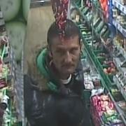Police want to speak to this man in connection with the theft of food